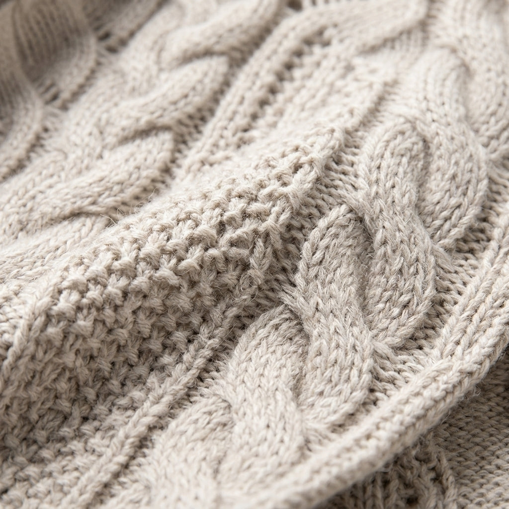 Women's Cable Knit Turtleneck Jumper with Soft Touch