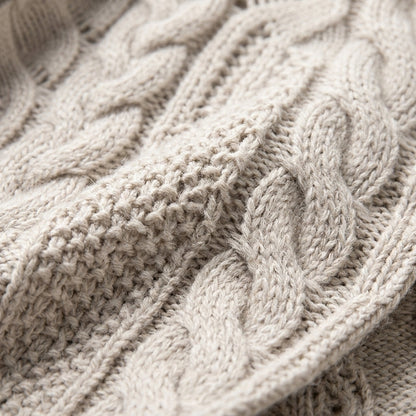 Women's Cable Knit Turtleneck Jumper with Soft Touch