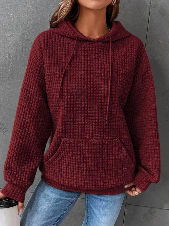 Women's Casual Cotton Jumper with Pockets and Relaxed Fit