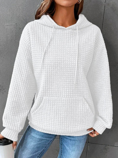 Women's Casual Cotton Jumper with Pockets and Relaxed Fit