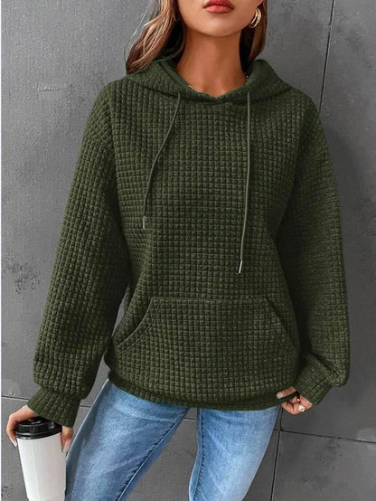 Women's Casual Cotton Jumper with Pockets and Relaxed Fit