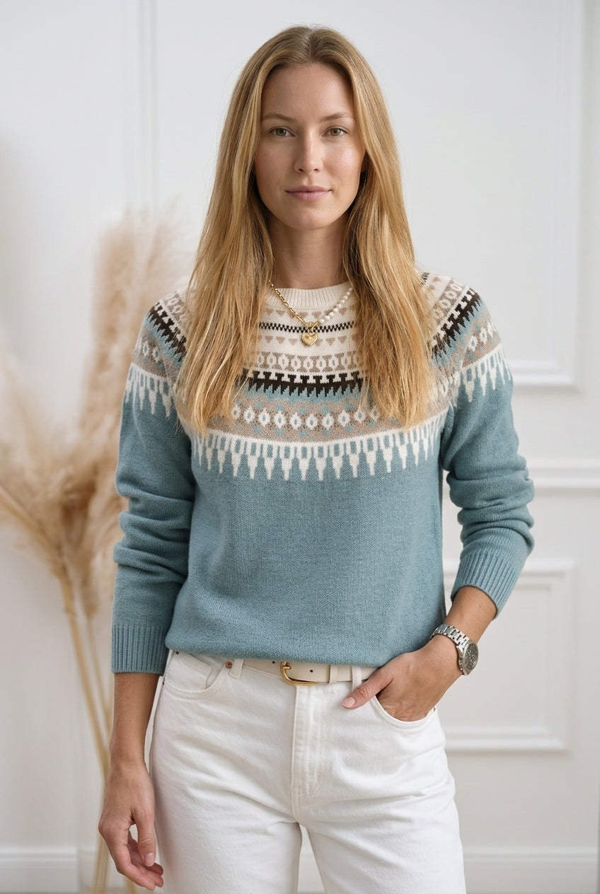 Women's Chunky Knit Jumper with Flattering Cut