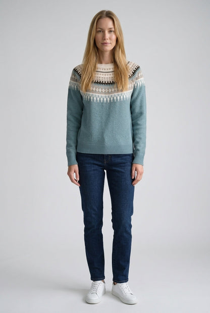 Women's Chunky Knit Jumper with Flattering Cut