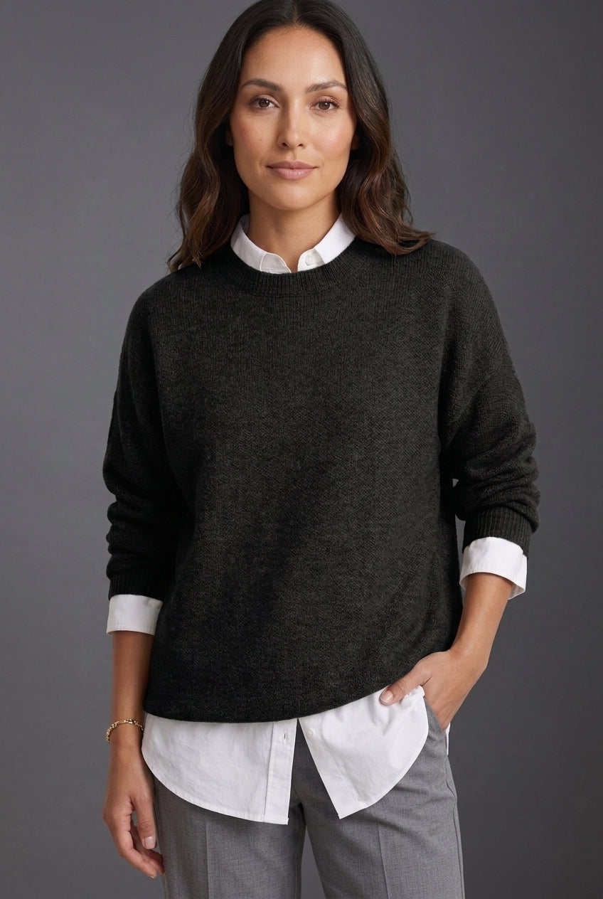 Women's Chunky Knit Jumper with Subtle Details