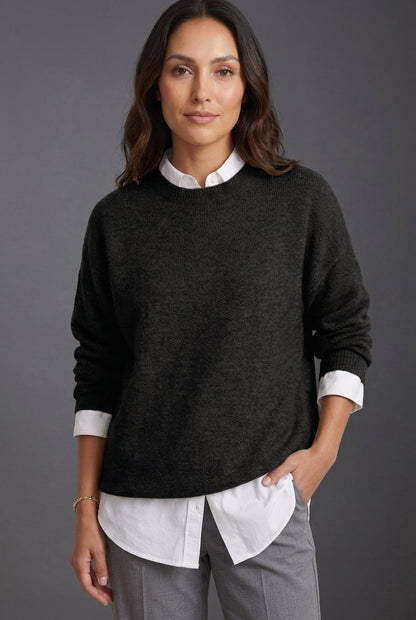 Women's Chunky Knit Jumper with Subtle Details