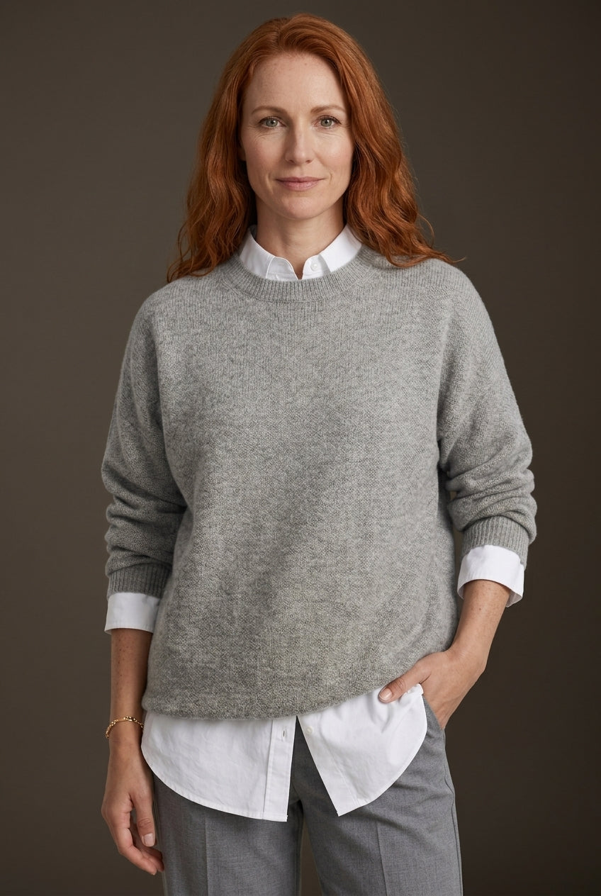 Women's Chunky Knit Jumper with Subtle Details