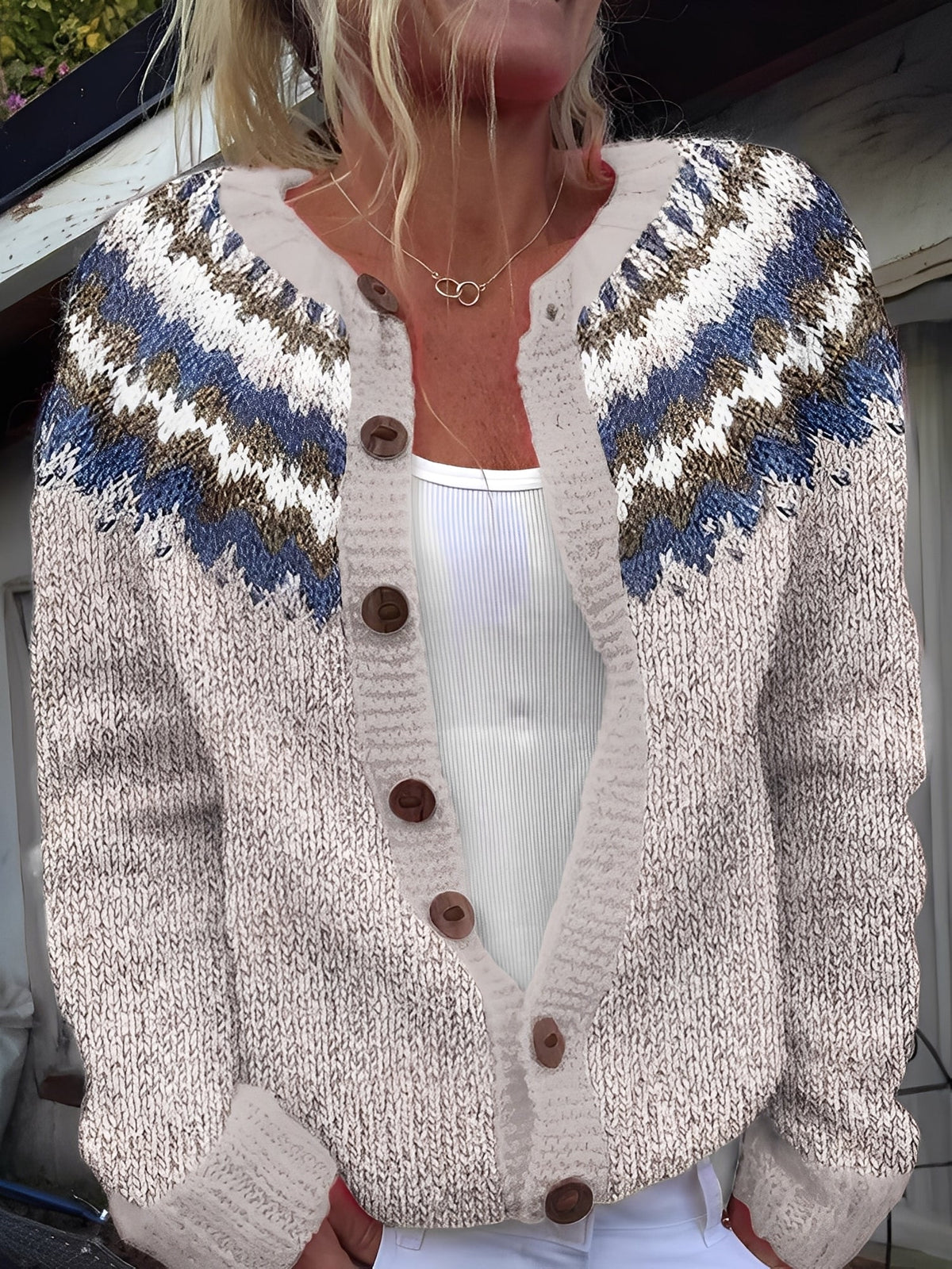 Women's Lightweight Knit Cardigan with Button Front