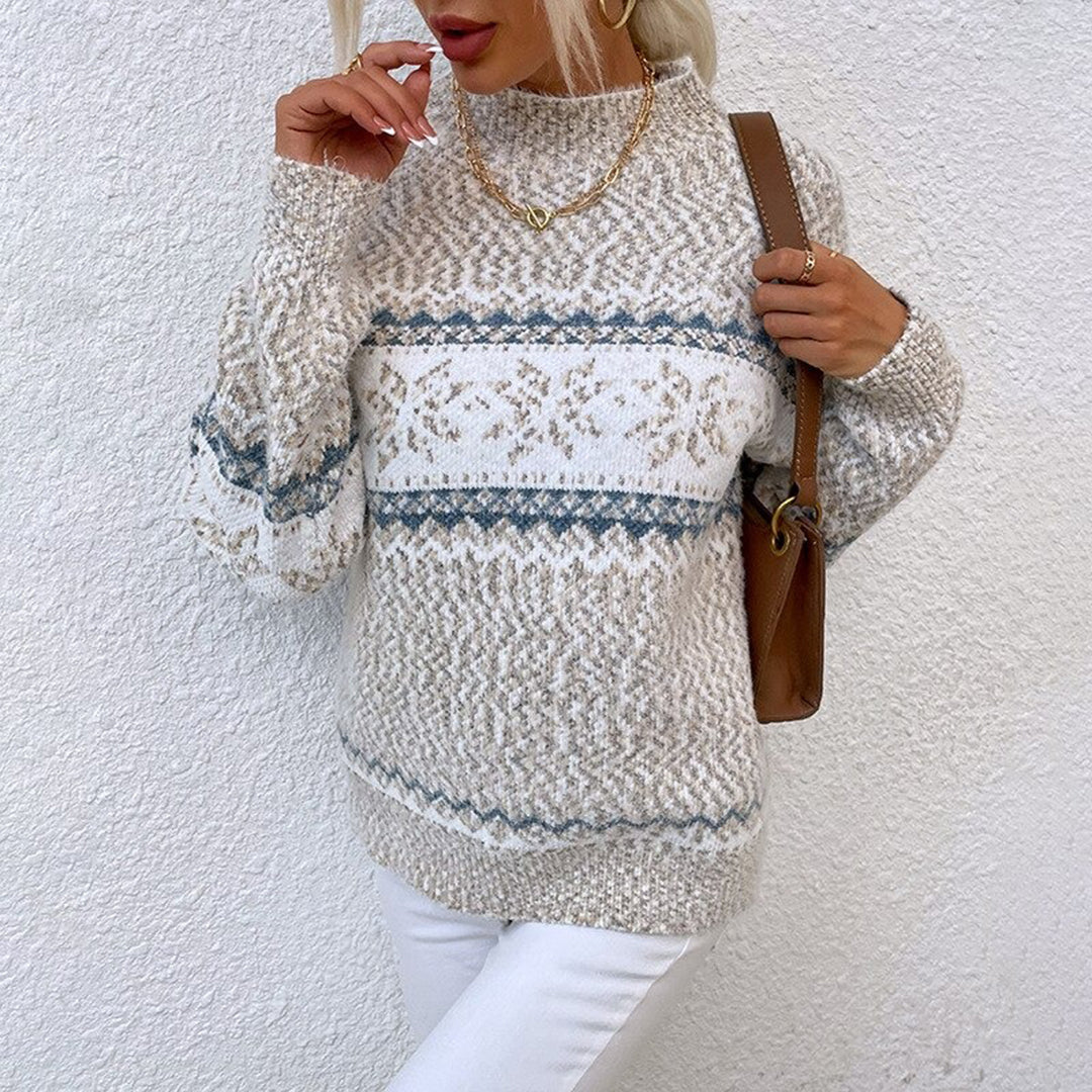 Women's Long-Sleeved Knitted Jumper in Ultra Soft Material