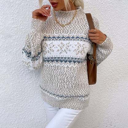Women's Long-Sleeved Knitted Jumper in Ultra Soft Material