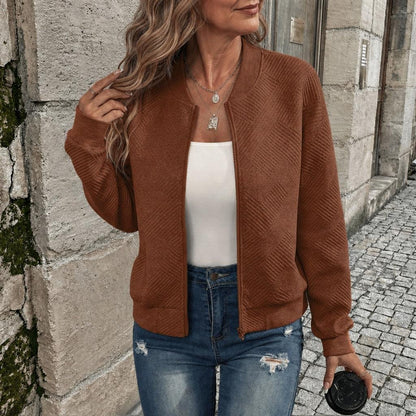 Women's Longline Textured Knit Cardigan with Soft Touch