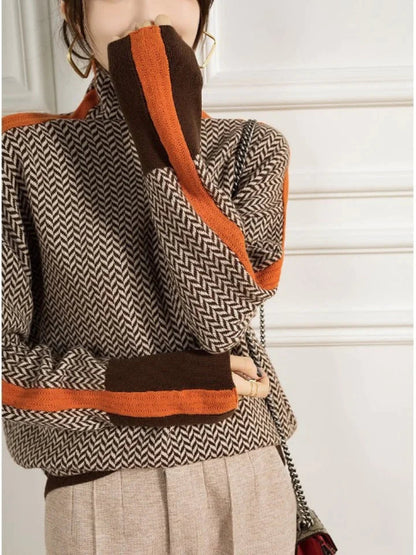 Women's Soft Knit Turtleneck Jumper with Fitted Style