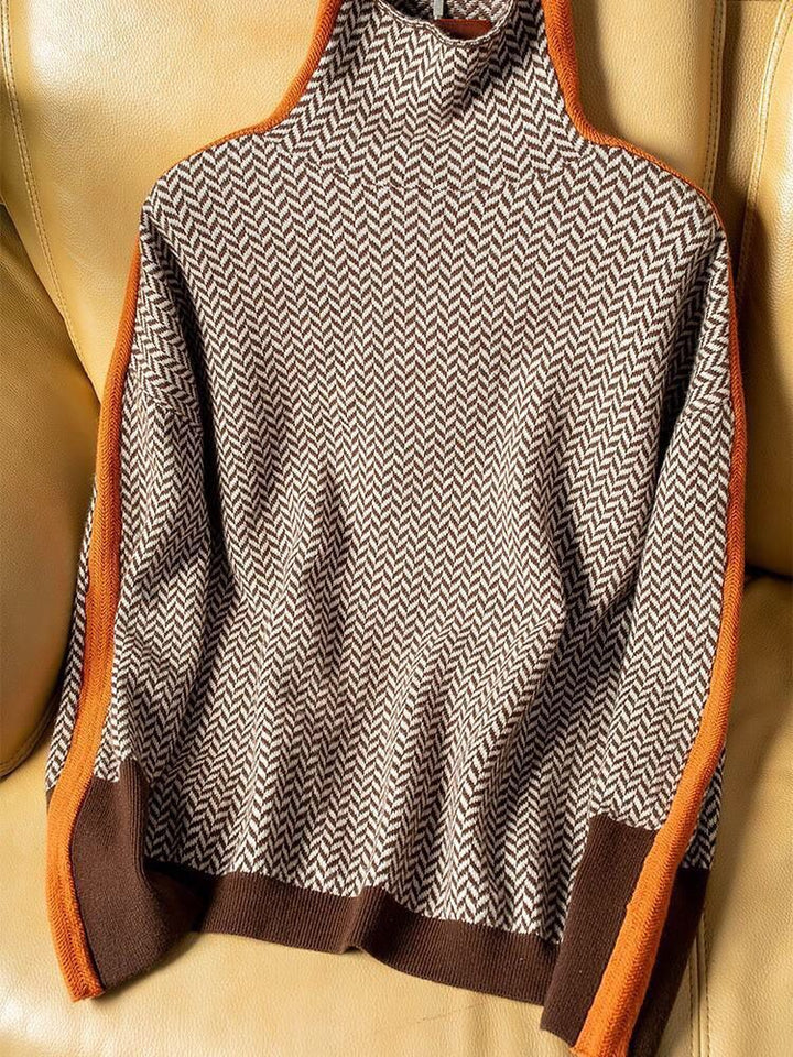 Women's Soft Knit Turtleneck Jumper with Fitted Style