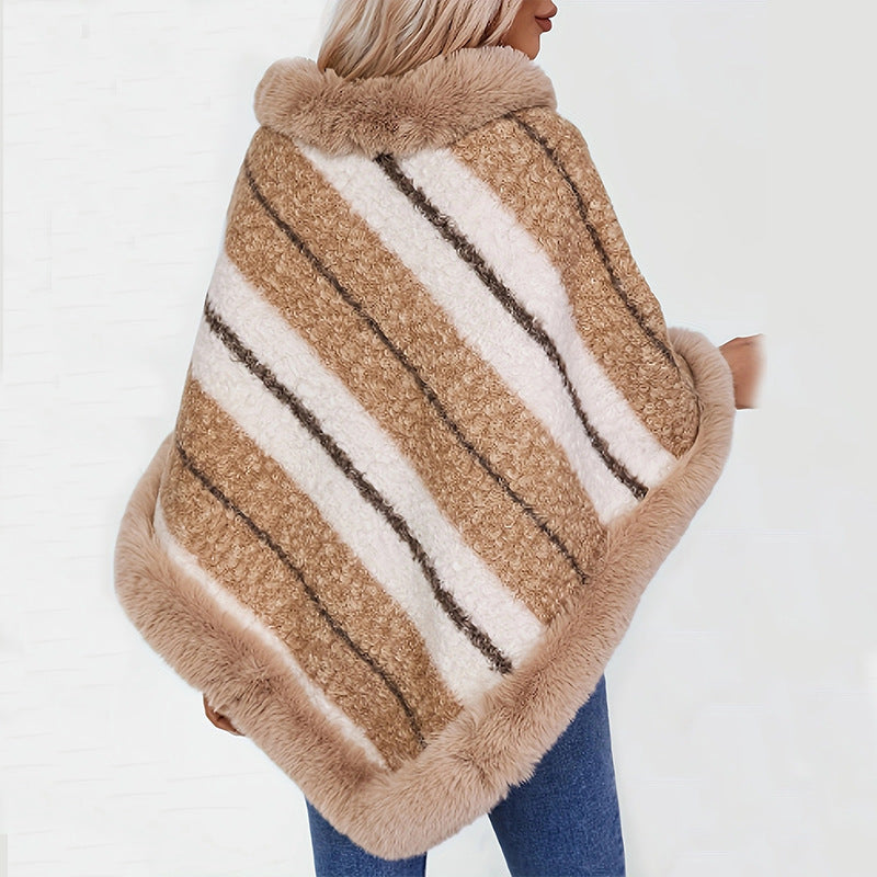 Women's Soft Vegan Fur Jumper with Flattering Fit