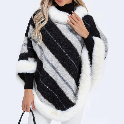 Women's Soft Vegan Fur Jumper with Flattering Fit