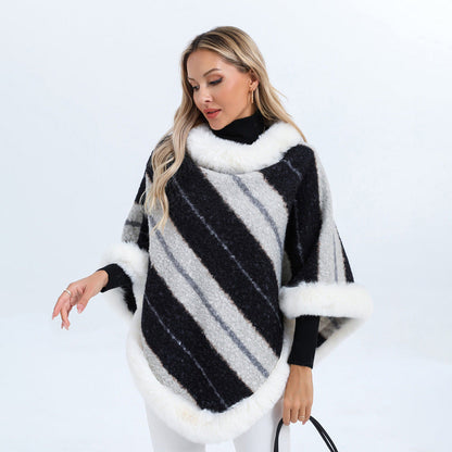 Women's Soft Vegan Fur Jumper with Flattering Fit