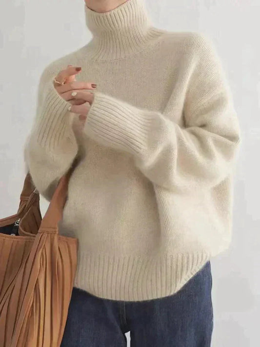 Women's Turtleneck Jumper with Long Sleeves