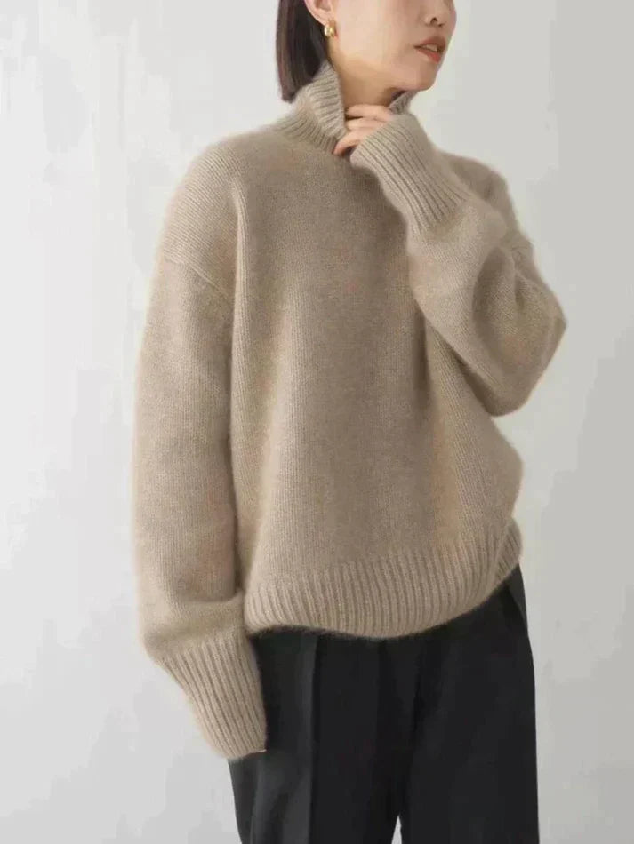 Women's Turtleneck Jumper with Long Sleeves