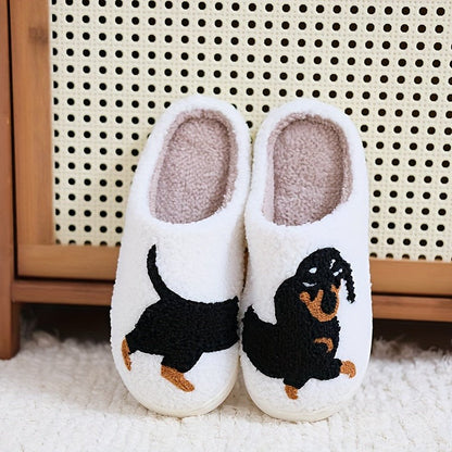 Women's Plush Open Back Mule Slippers