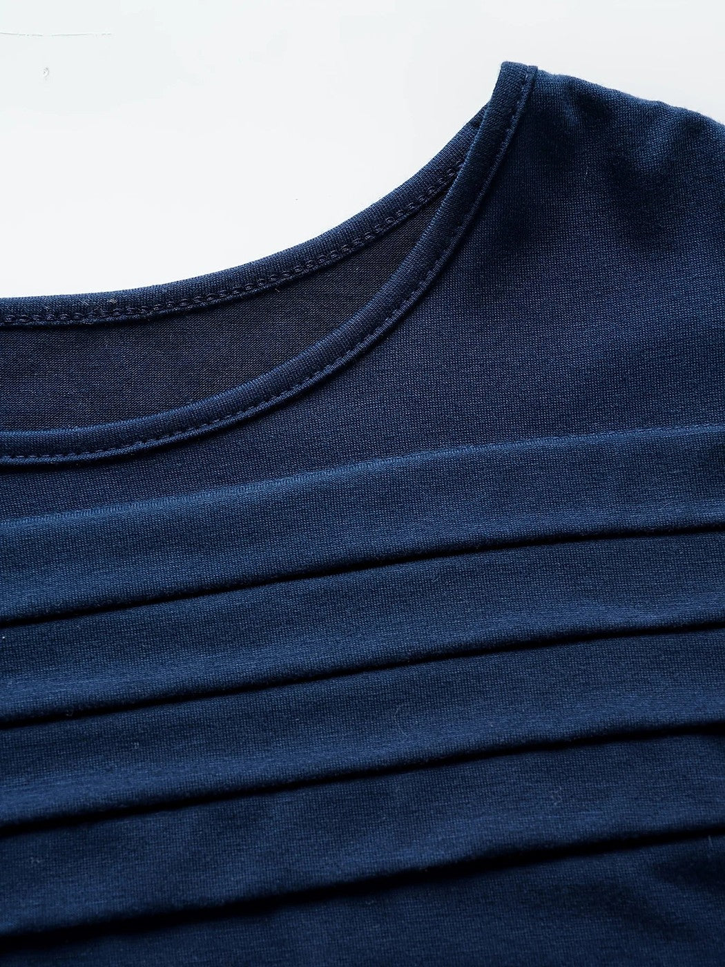 Women's Soft Pleated Front Long Sleeve Top