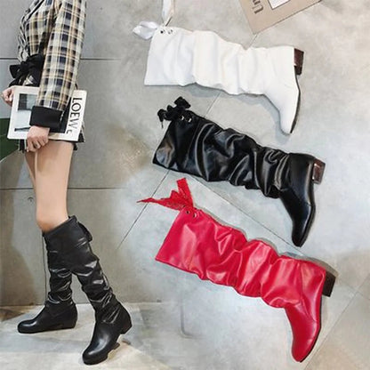 Women's Soft Shaft Tall Wedge Boots