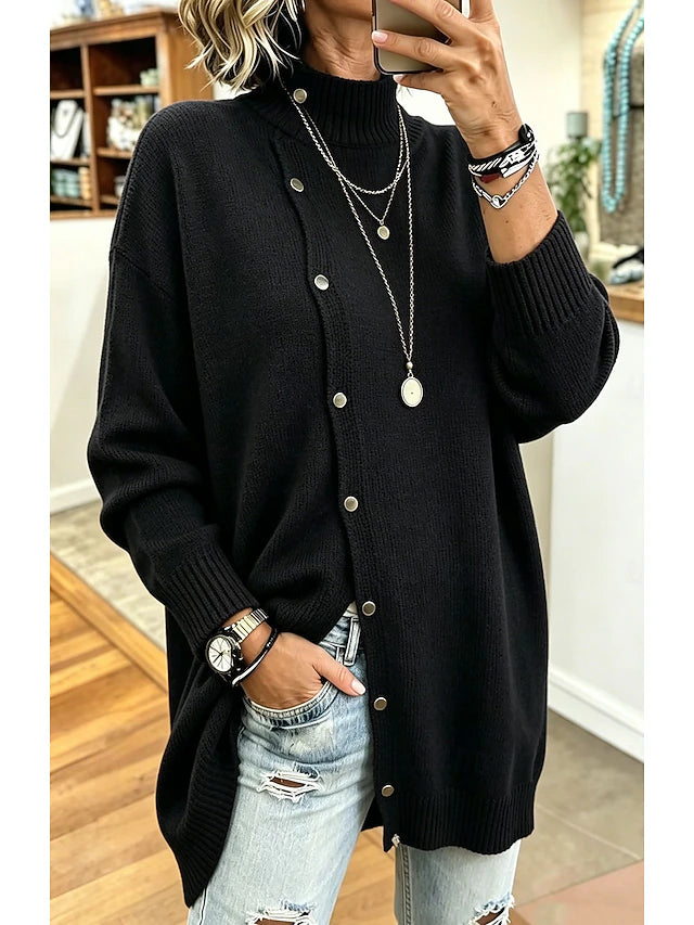 Women's High Neck Tunic Jumper