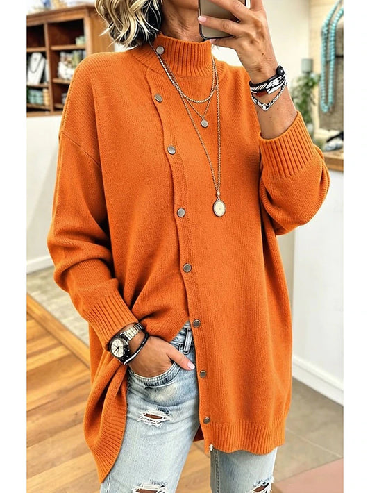 Women's High Neck Tunic Jumper
