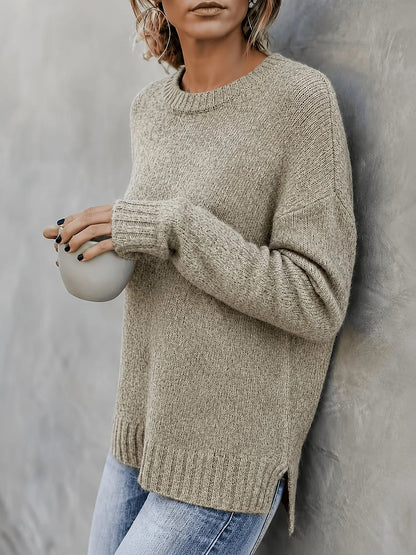 Women's Soft Knit Split Hem Jumper