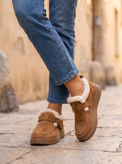 Women's Faux Fur Trim Ankle Boots