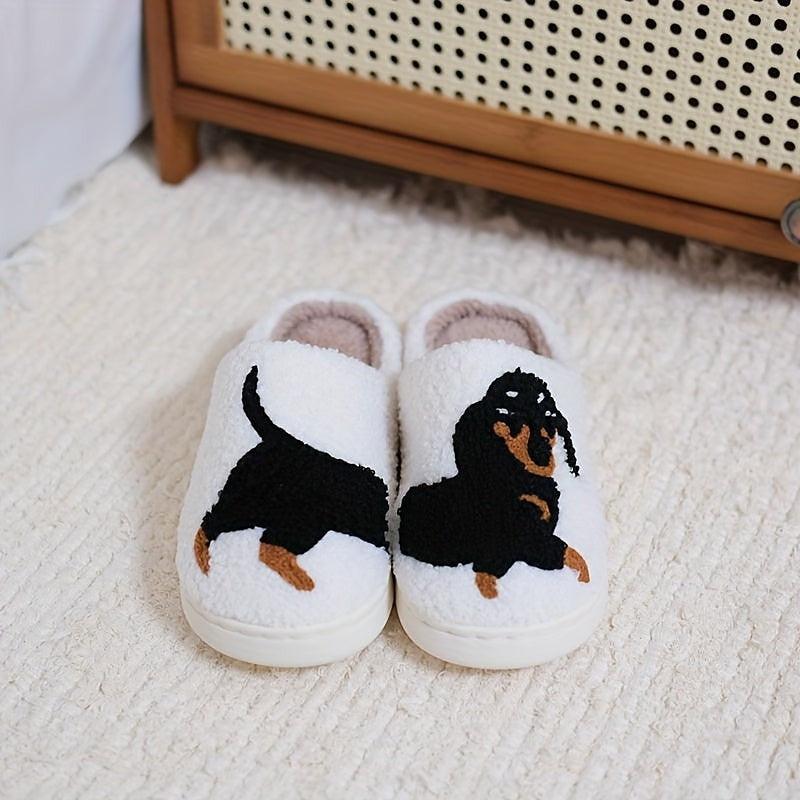 Women's Plush Open Back Mule Slippers
