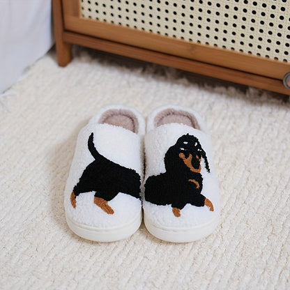 Women's Plush Open Back Mule Slippers
