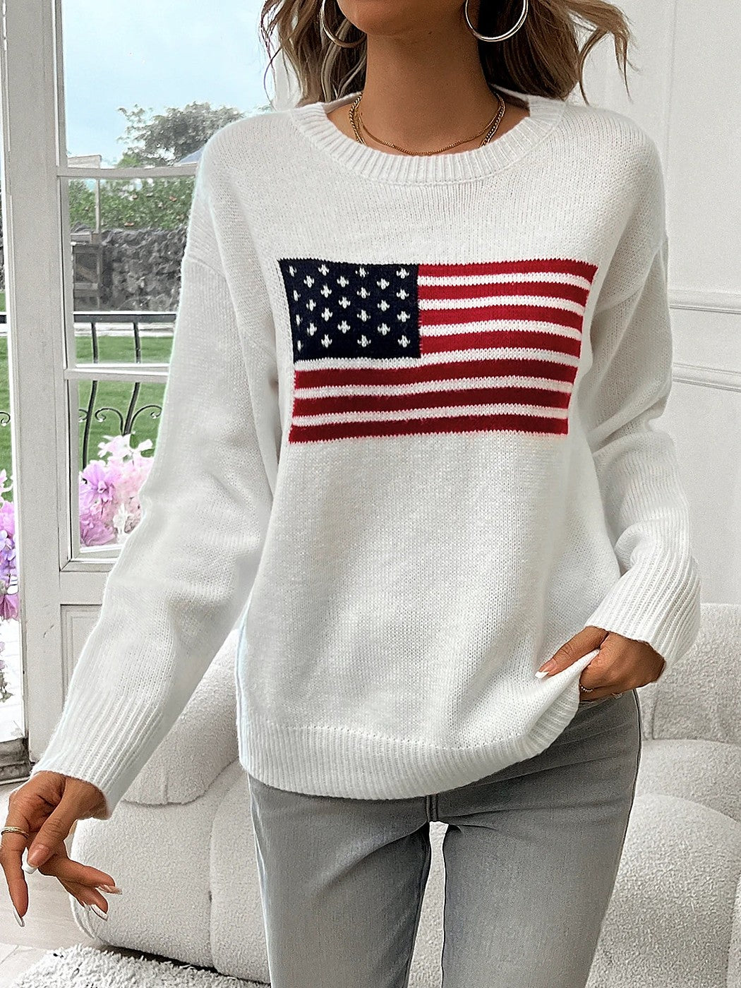 Women's Graphic Crew Neck Jumper