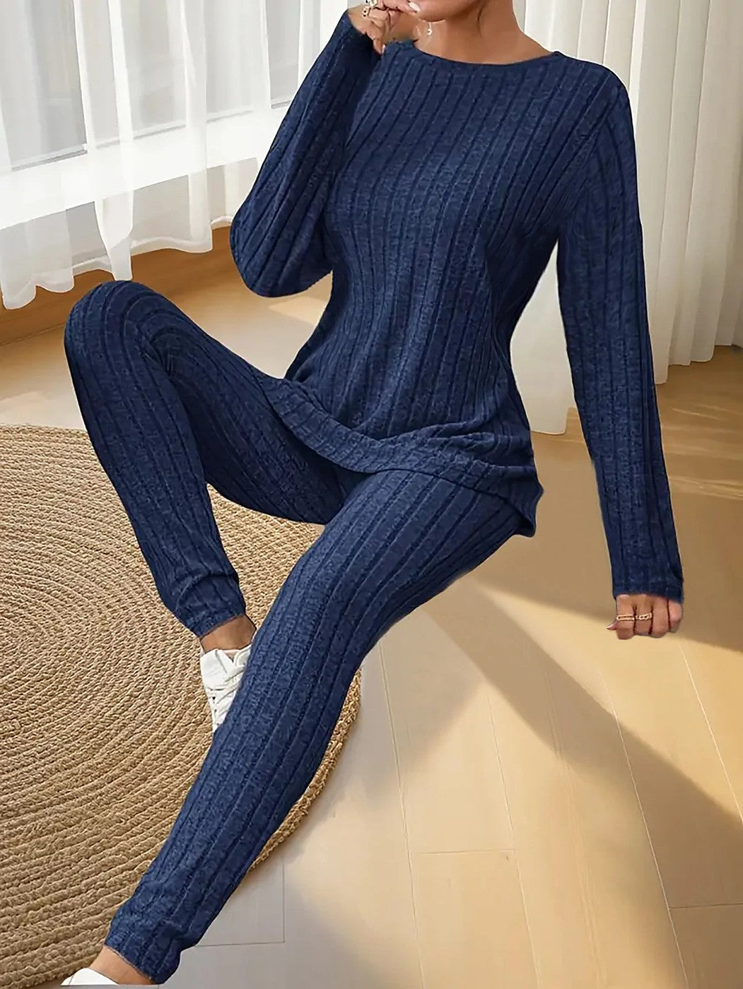 Women's Ribbed Top Legging Co Ord