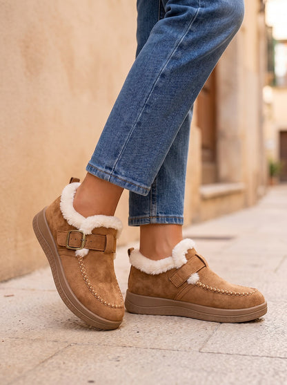 Women's Faux Fur Trim Ankle Boots