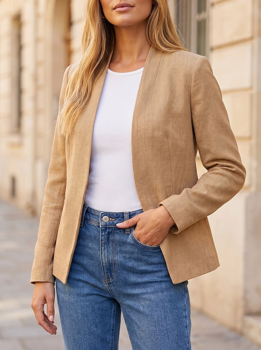 Women's Textured Autumn Blazer Jacket