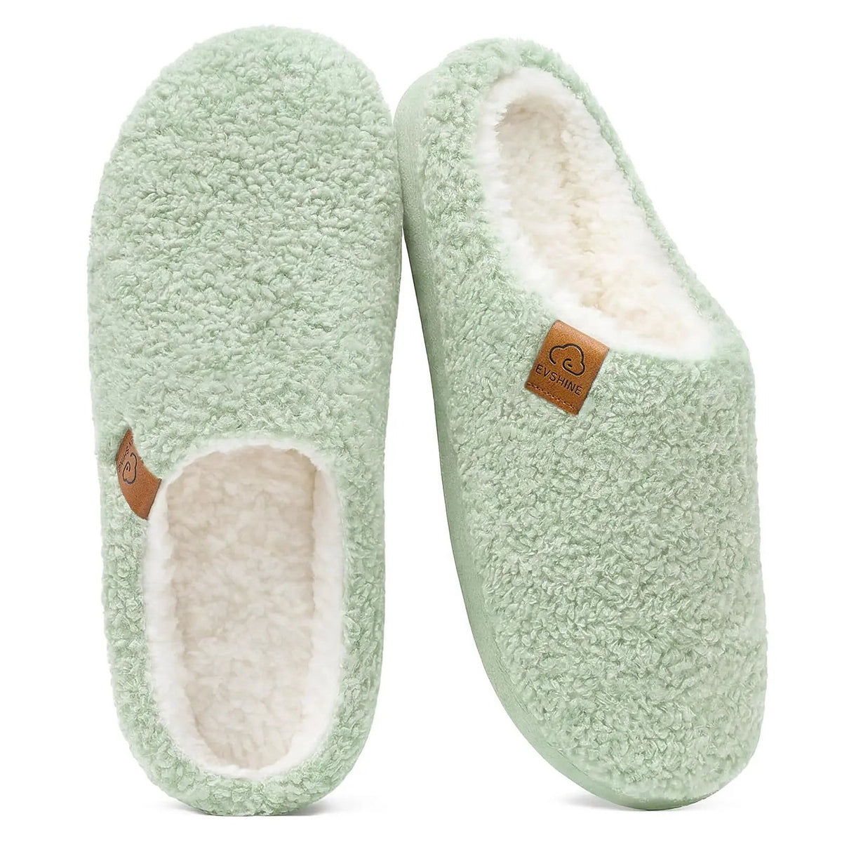 Women's Cushioned Fluffy Mule Slippers