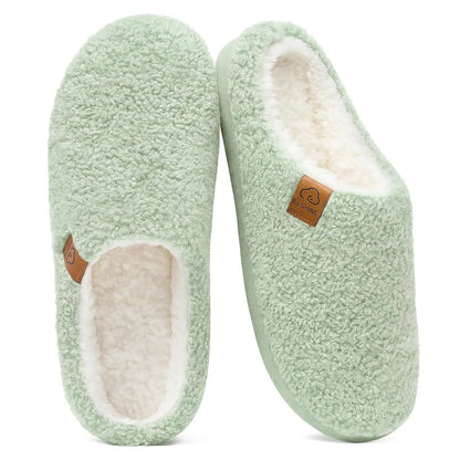 Women's Cushioned Fluffy Mule Slippers