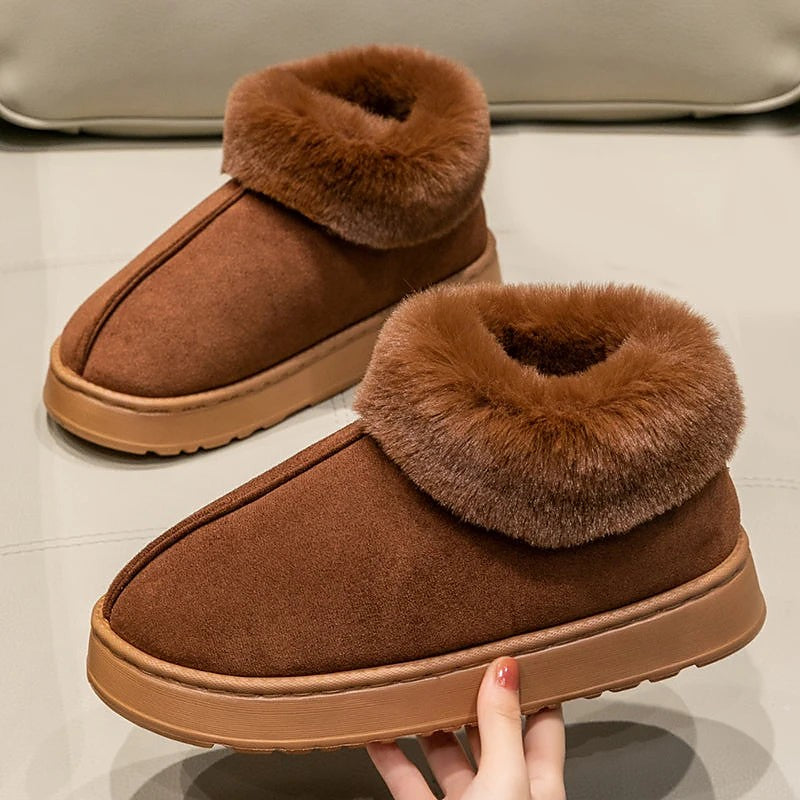 Women's Warm Cuff Bootie Slippers