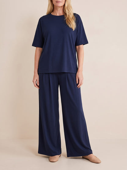 Women's Relaxed Tee and Pleated Trouser Co-ord