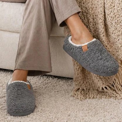 Women's Cushioned Fluffy Mule Slippers