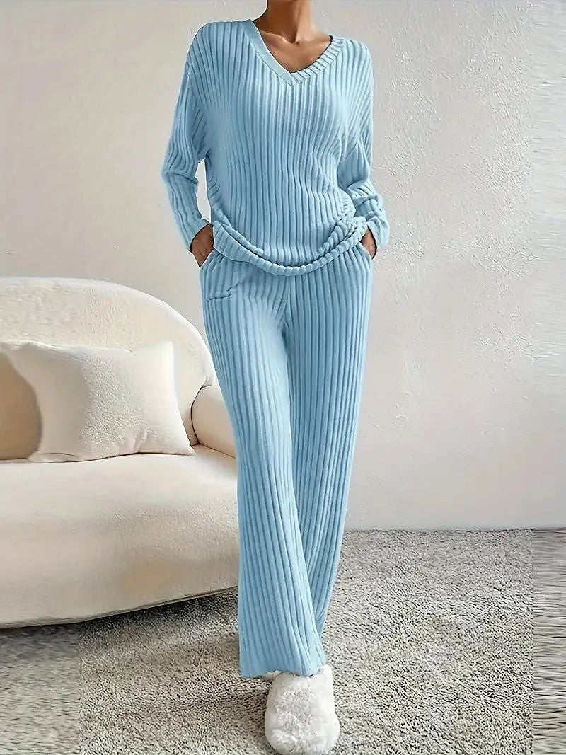 Women's Knit Jumper Trouser Co Ord