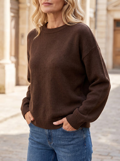 Women's Brushed Rib Drop Shoulder Jumper