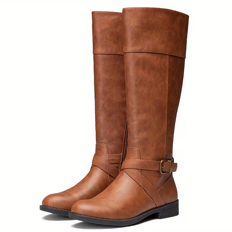 Women's Round Toe Tall Riding Boots