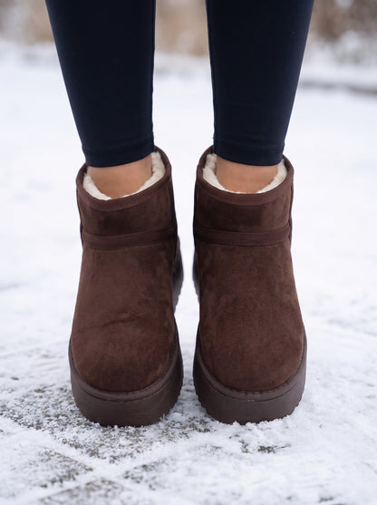 Women's Faux Fur Lined Ankle Snow Boots