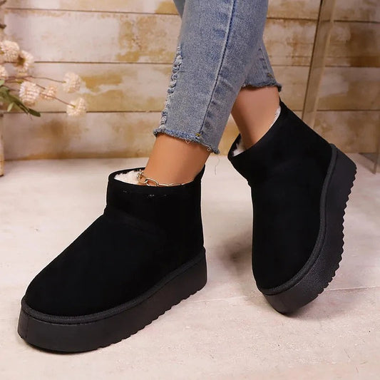 Women's Faux Fur Lined Ankle Snow Boots