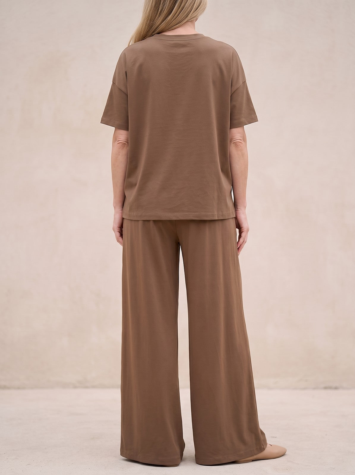 Women's Relaxed Tee and Pleated Trouser Co-ord