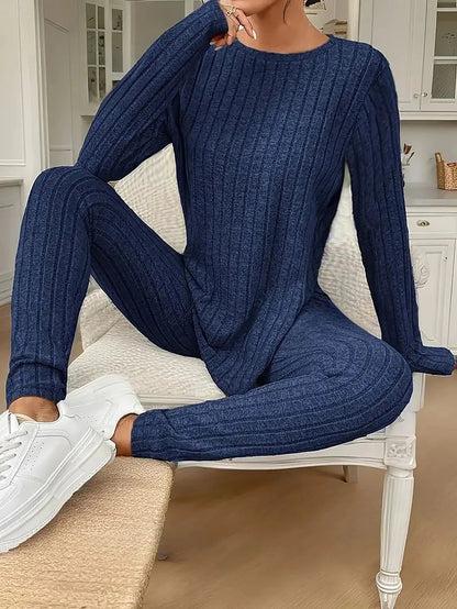 Women's Ribbed Top Legging Co Ord