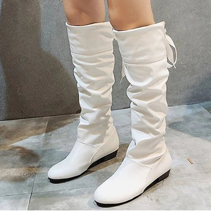 Women's Soft Shaft Tall Wedge Boots