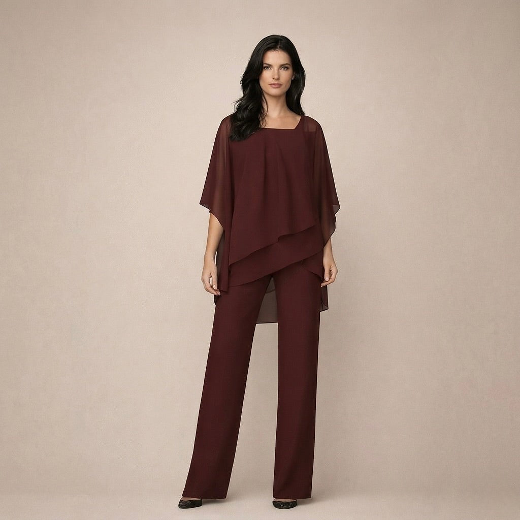 Women's One Shoulder Top and Trouser Co-ord