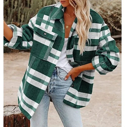 Women's Check Shirt Jacket