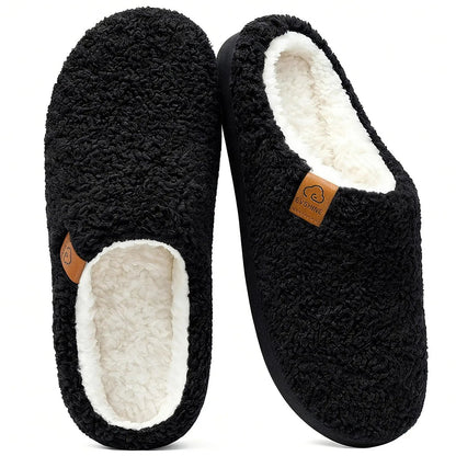 Women's Cushioned Fluffy Mule Slippers